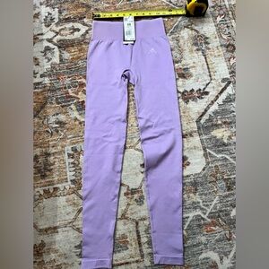 adidas Lavender Seamless High-Waist Leggings